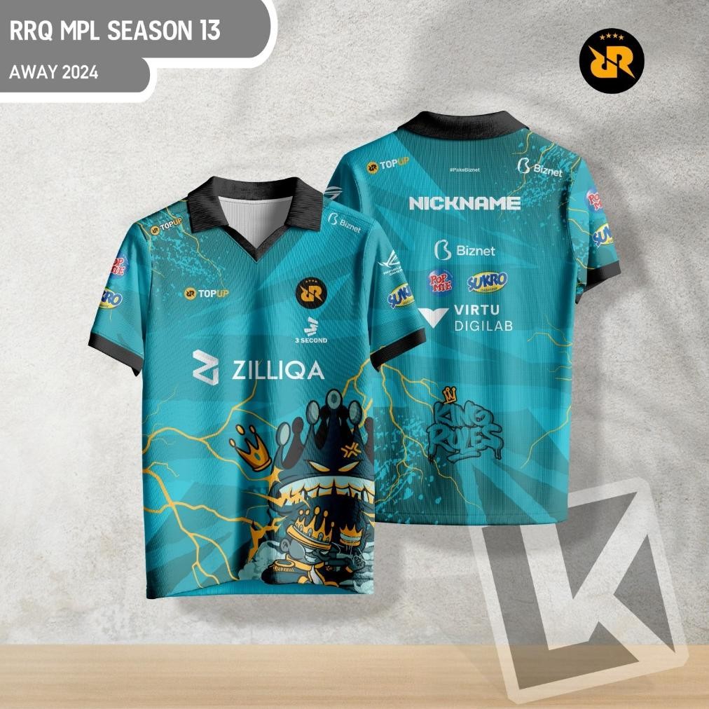 Jersey E-Sport RRQ Kingdom MPL S13 Away 2024 Full Print