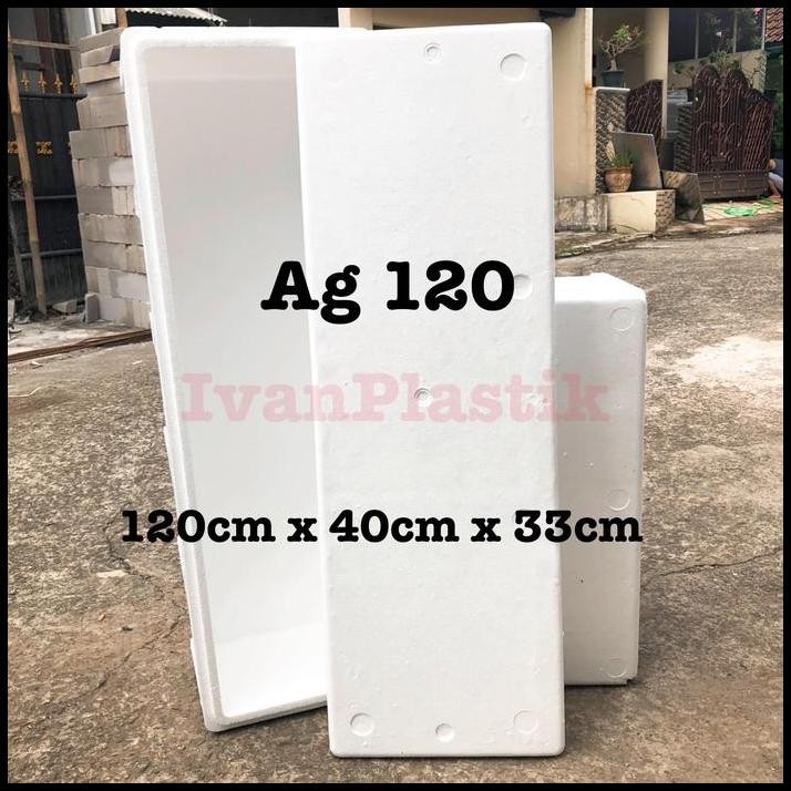 STYROFOAM AG 120 BOX PANJANG KHUSUS GOJEK GRAB INSTANT