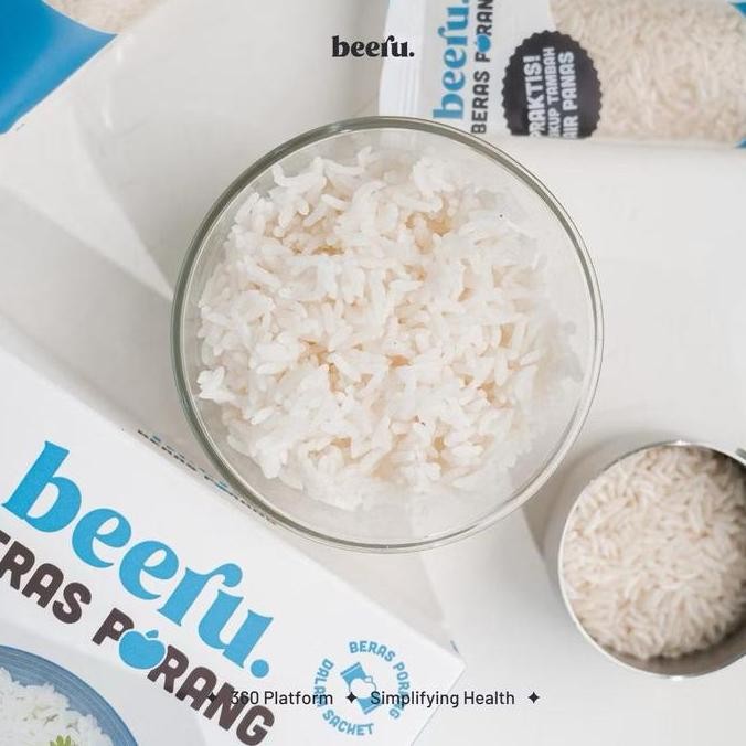 

Beeru Beras Porang Box Sachet - Shirataki Konjac Rice [1 Box isi 7 Sachets] / Travel Size MS