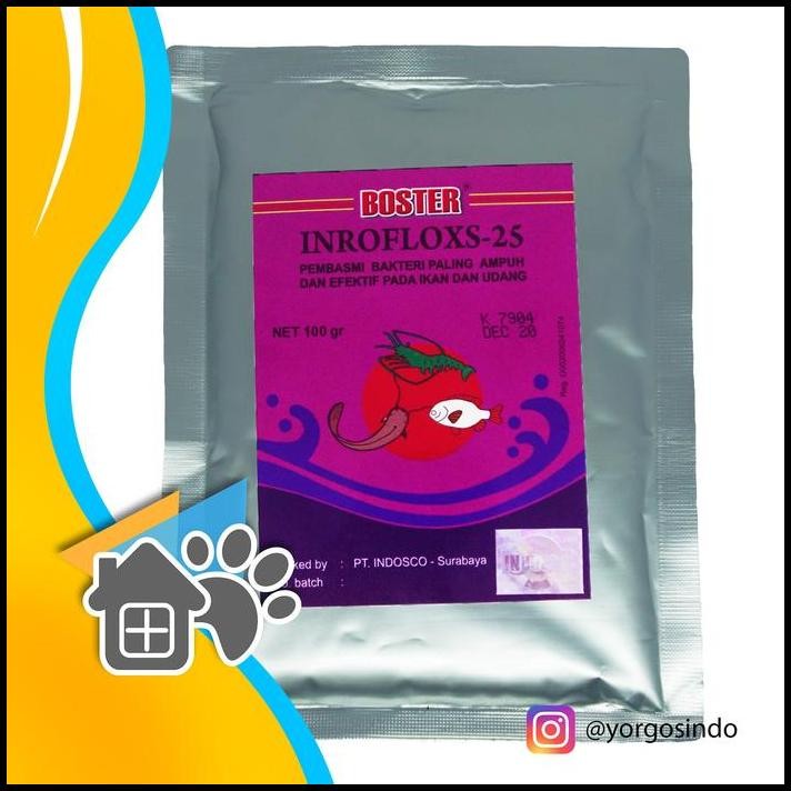 Boster Inrofloxs 25 Antibiotik Ikan Enrofloxacin