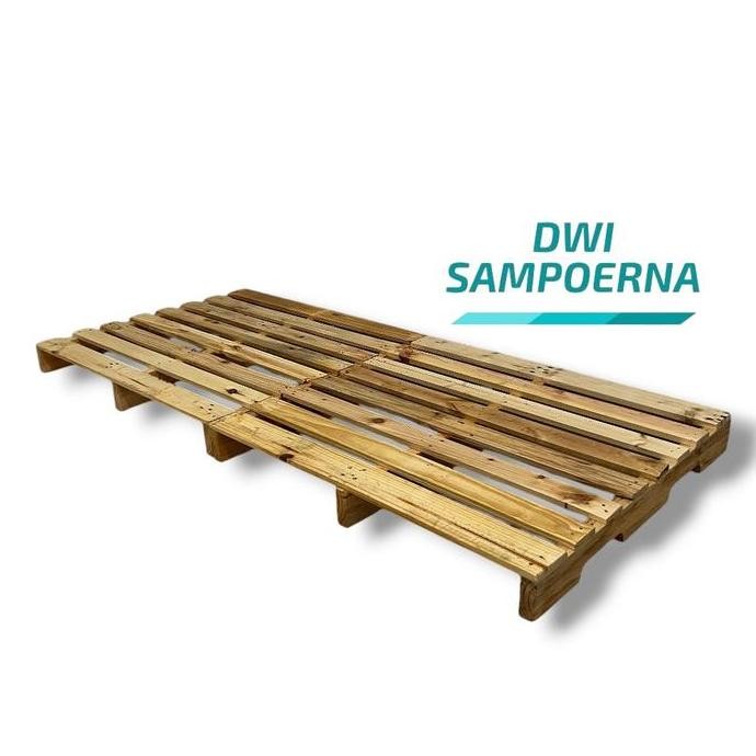 Palet Kayu Jati Belanda Untuk Alas Dipan Kasur No. 3 (100X200X12Cm) - Bed