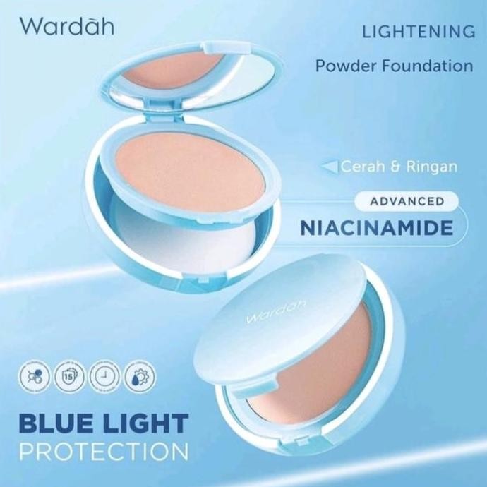 SIAP KIRIM WARDAH LIGHTENING TWC LIGHT FEEL - BEDAK PADAT RINGAN & GLOWING NATURAL