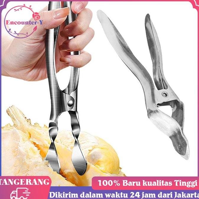 New Stainless Alat Pembuka Durian Klip Pembuka Durian Tang Pengupas Durian