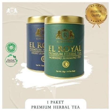 

Hot Promo!, 1 Paket El Royal Premium Herbal Tea Morning & Night Teh Herbal