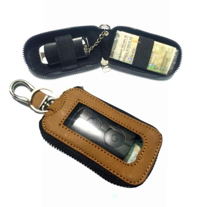 READY DOMPET KUNCI REMOTE KEYLESS MOTOR YAMAHA HONDA KULIT ASLI + DOMPET STNK NMAX PCX ADV FAZZIO VA