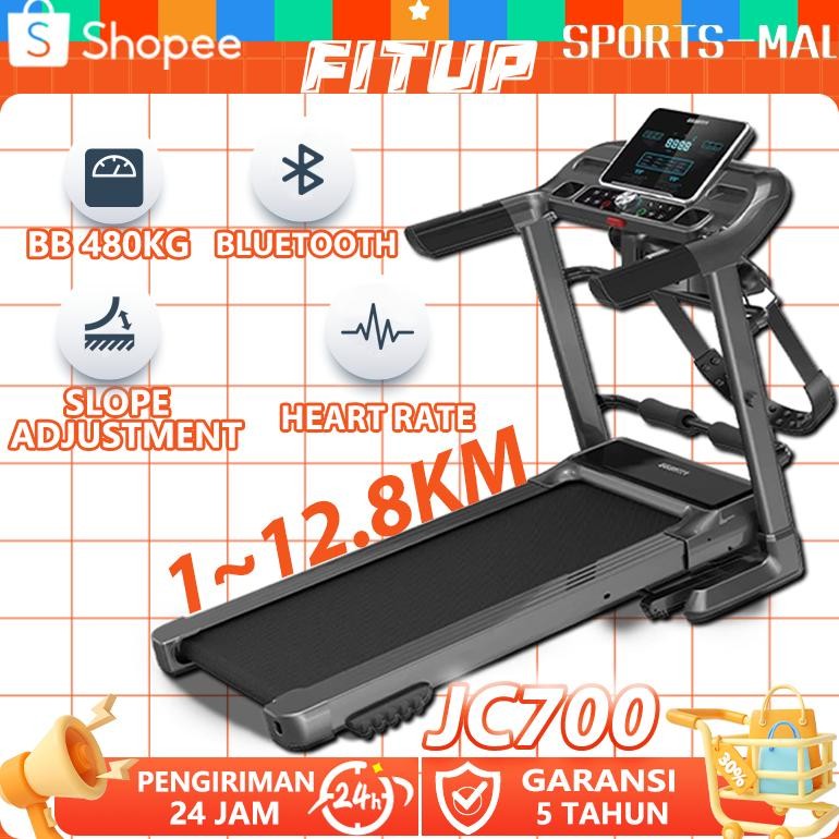 Fitup Treadmill Incline Treadmill Lipat Treadmill Elektrik Bluetooth Musik Treadmill Portable
