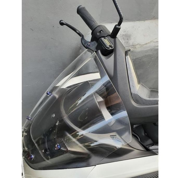 Visor Windshield Variasi Yamaha NMAX Old Lama 2015 2016 2017 2018 2019 Bahan Acrylic Akrilik Tinggi 