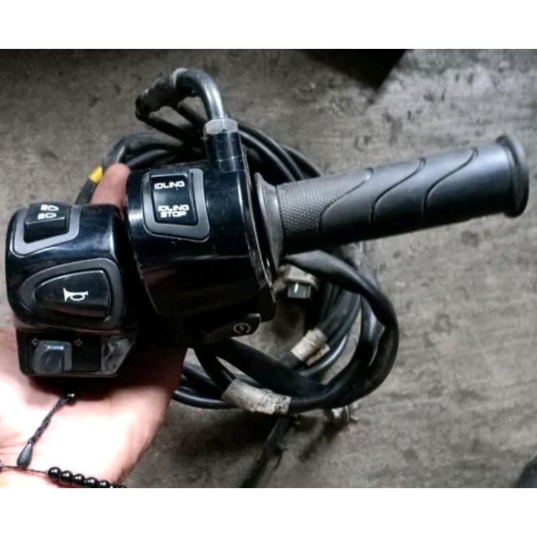 HOLDER SAKLAR LAMPU SET KANAN KIRI ORIGINAL LEPASAN MOTOR HONDA ALL NEW SCOOPY ESP