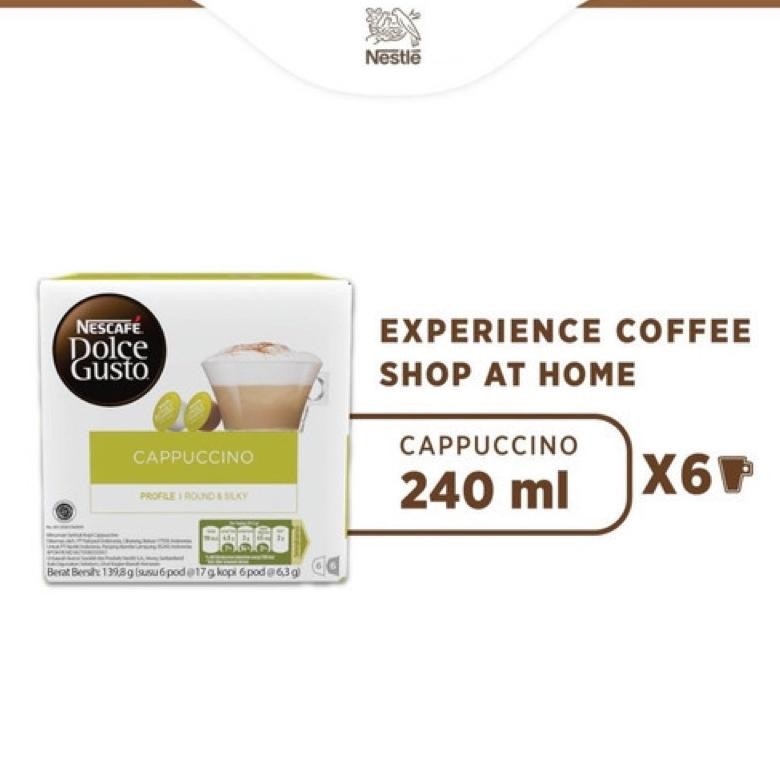 

Nescafe Dolce Gusto Cappuccino 12 Capsule Coffee Kapsul Kopi