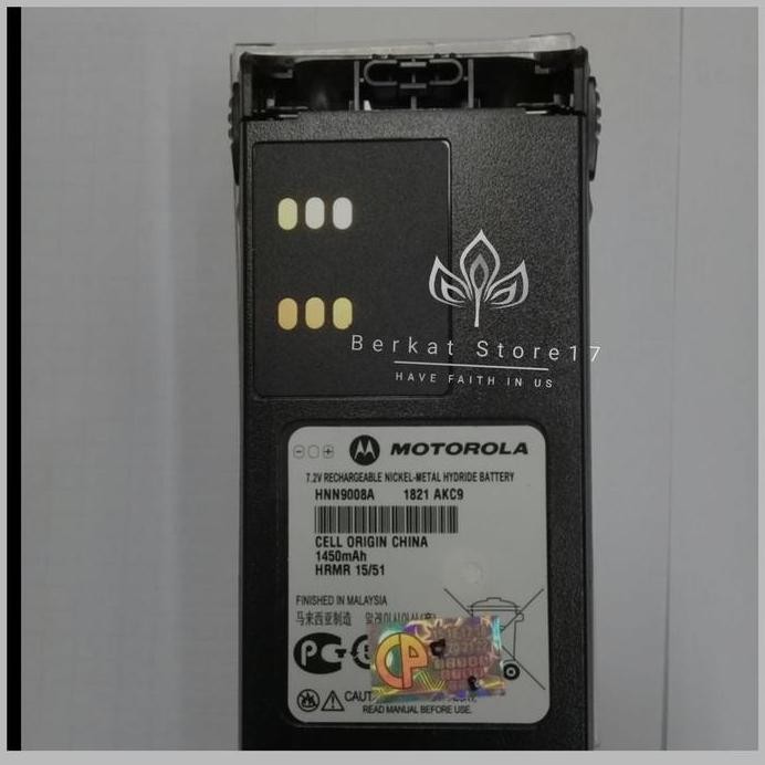 BATERAI HT MOTOROLA GP 328/338 HNN 9008 ORIGINAL murah