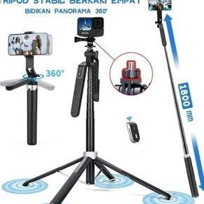 TNW P180 Tripod Tongsis HP Bluetooth 180CM Selfie Stick Remote Kamera