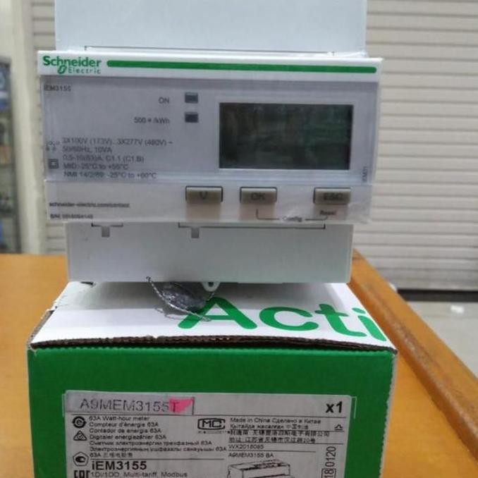 Kwh Digital Schneider Iem3155 3Phase / Kwh Meter 3155 Schneider
