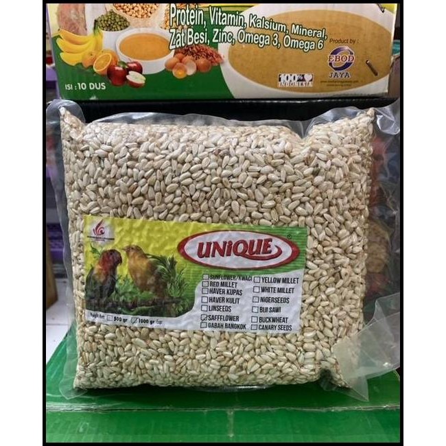 

BIJI SAFFLOWER SEED KUACI PUTIH 1KG