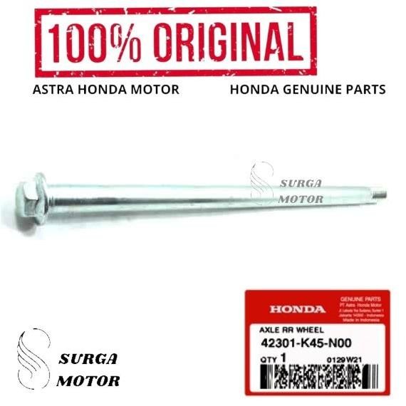 As Roda Belakang Axle RR Wheel Honda New CBR 150R K45G CB150R Streetfire K15G CB150R K15M . ORI ASLI