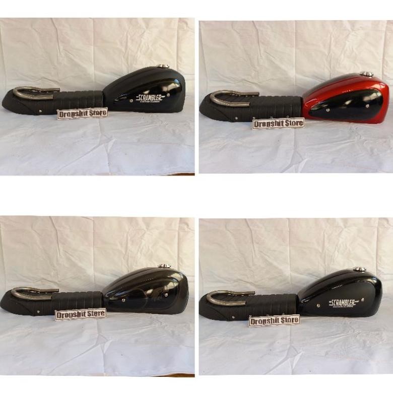 Paket Custom Japstyle Scrambler Paket motor Custom Tangki Scrambler custom Dan Jok Custom