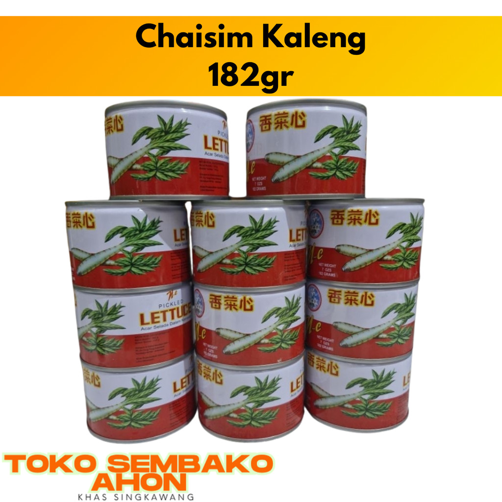 

Caisim Kaleng Nc 182 gr | Cai Sim | Pickled Lettuce | Selada Air | Choi Sim | Choisim Kaleng / Caisim Sayur Asin Kaleng / Lettuce Kaleng NC