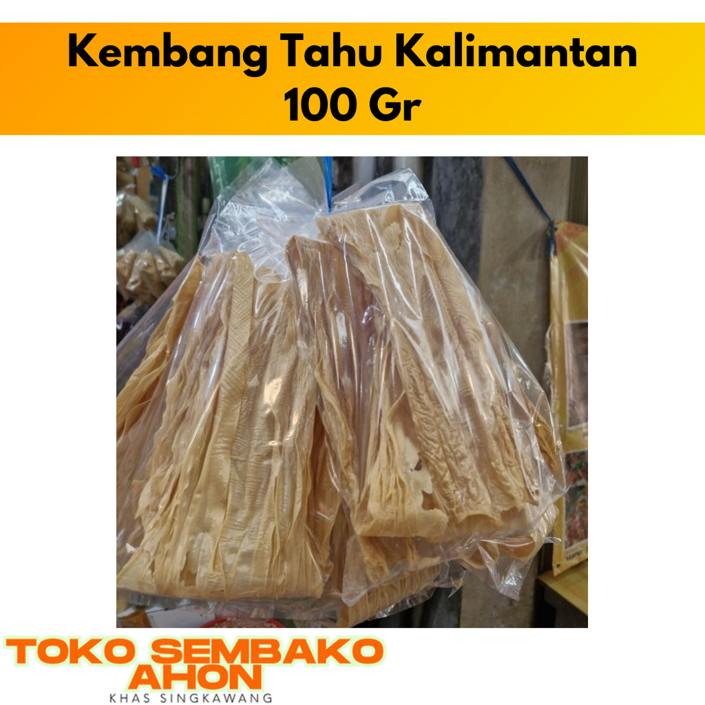

Kembang Tahu Kalimantan - Pemangkat 100 Gr | Fucuk Kalimantan | Fu Cuk Kalimantan | Dried Bean Stick / Kulit Tahu Kering Kalimantan / Fucuk Pemangkat