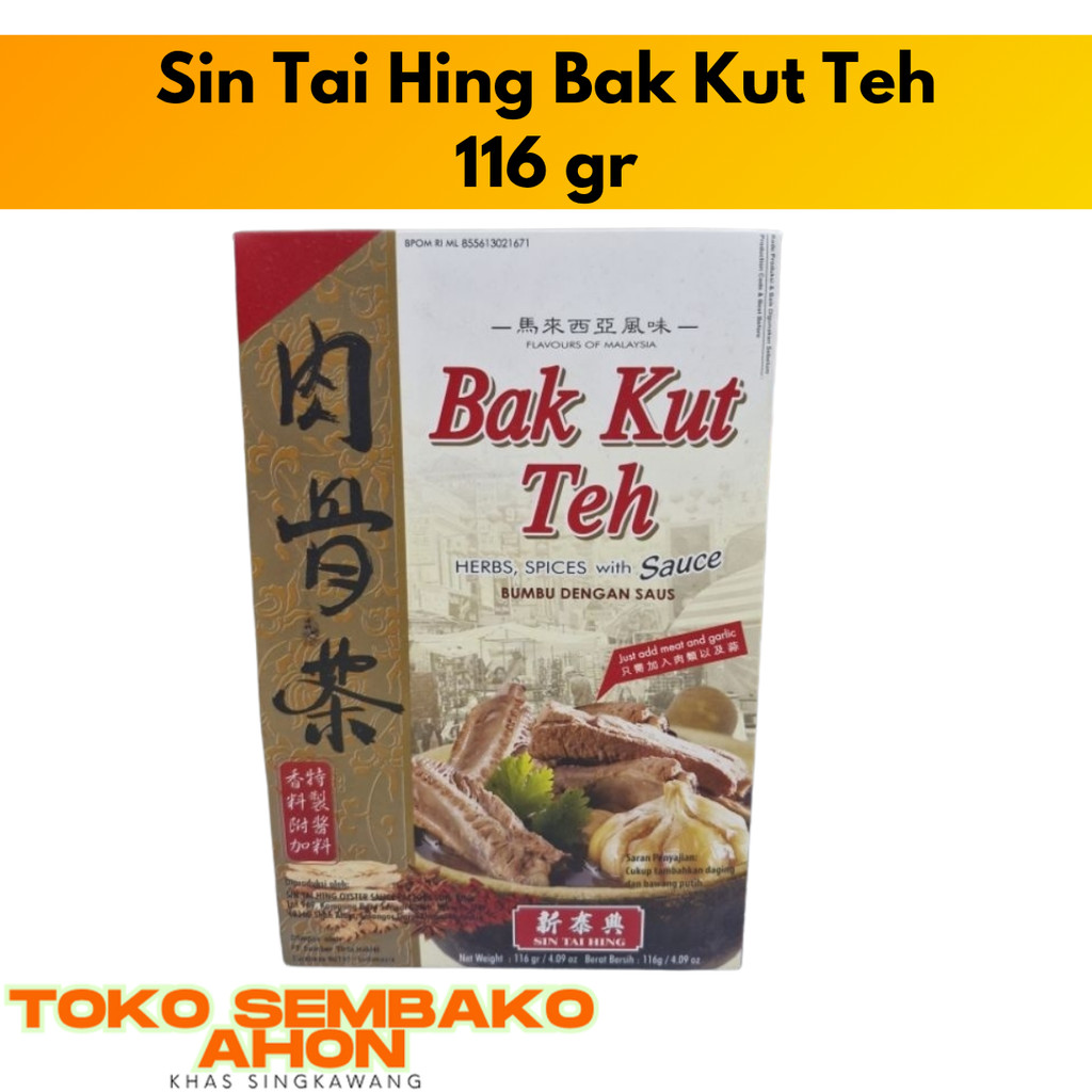 

Sin Tai Hing Bak Kut Teh 116 gr [ Bumbu Masak BakKutTeh ] / Bumbu Bak Kut Teh Kaleng / Sin Tai Hing Herbal Soup / Bumbu Rasa Khas BKT