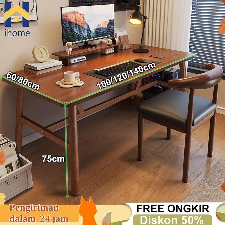 Meja Gaming Meja Komputer Meja Belajar Minimalis Meja Kerja Kayu Meja Kantor 120X80cm