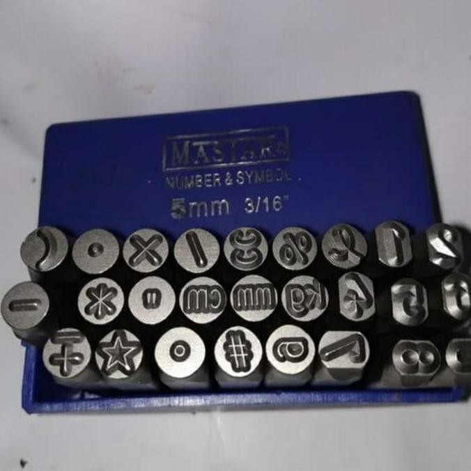 

Promo (LjT) stamp punch angka dan simbol ketok 8mm mastar germany COD