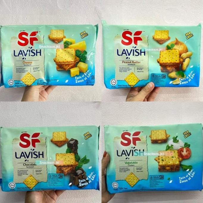 

LAVISH SANDWICH KREKERS CHOCOLATE / CHEESE / VEGETABLE / PEANUT BUTTER CRACKERS
