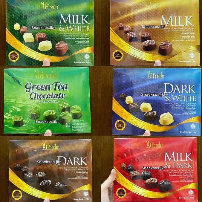 

ALFREDO FINE DARK CHOCOLATE / DARK & WHITE CHOCO / MILK & DARK CHOCOLATE / MILK & WHITE CHOCOLATE / FINE MILK