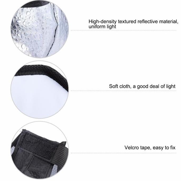 PULUZ OKTA SOFTBOX MINI 20X20CM FOR FLASH GODOX TT600 TT520 TT685 V1