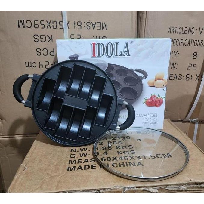 Cetakan Kue Pukis / Kue Pancong 10 lubang Teflon