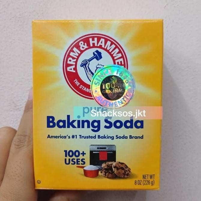 

Baking Soda Asli USA Merk Arm & Hammer Baking Soda 227gr