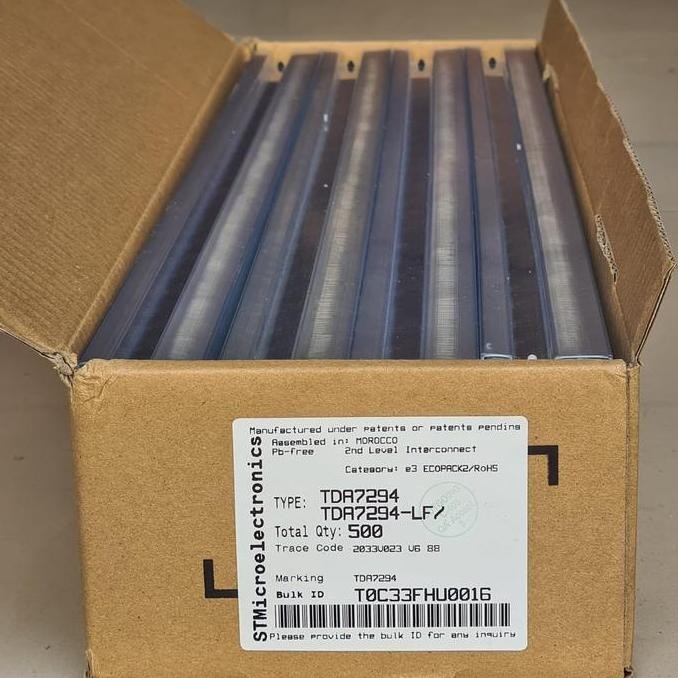 Ic Tda7294 100W Hifi Class-Ab Ultra Low Noise/Thd High Power Amplifier