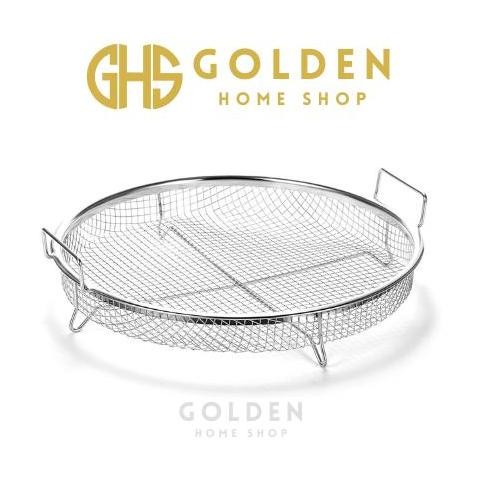 Laris!! Saringan Tirisan Bulat Stainless Wadah Tirisan Gorengan Tebal