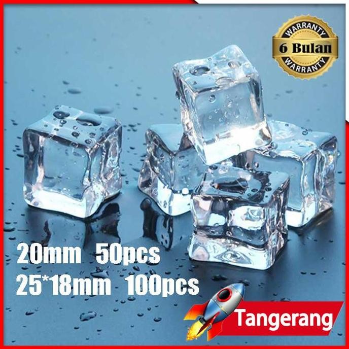 Sale Es Batu Fake Ice Cube 50Pcs Cube/100Pcs Crystal