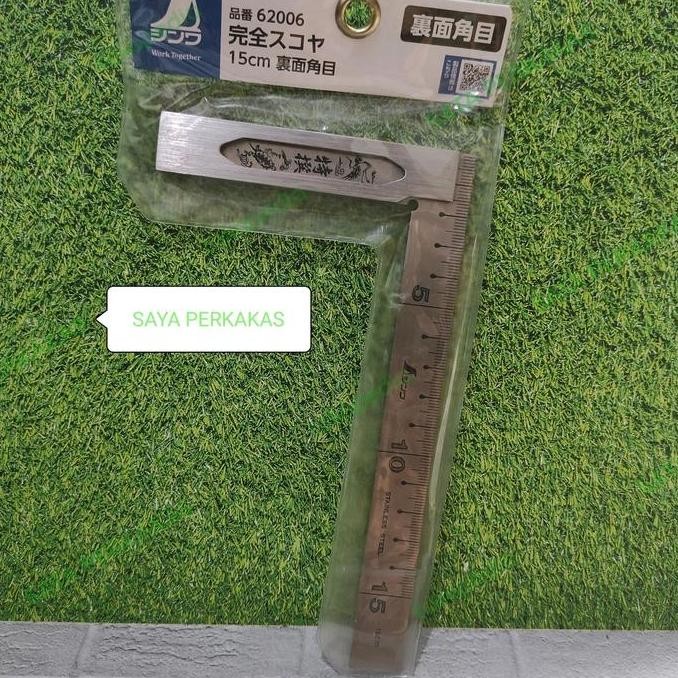 

Promo Shinwa Penggaris Siku 15cm Japanese Try Square with Square Scale 62006 COD
