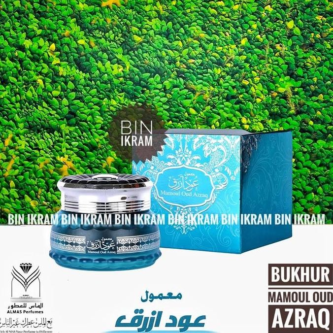 Bukhur Almas Oud Azraq Mamoul Buhur Arab Blue Oud Dupa Mamul Oud Azroq