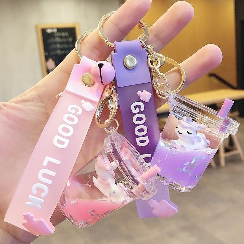 Gantungan Kunci Bubble Tea Cup Keychain KS012 IQ