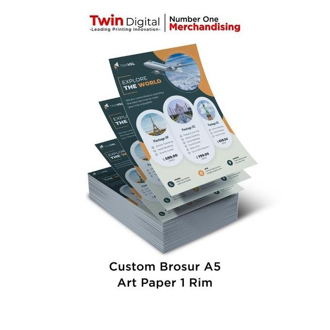 

Promo Cetak Brosur A5 1 sisi 1 rim Art Paper150gsm COD