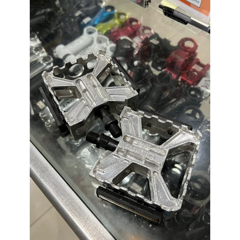 Part Sepeda Pedal Bmx As Besar Xerama Silver Chrome Sepeda Alloy Aluminium Original Kotak Lebar Os O