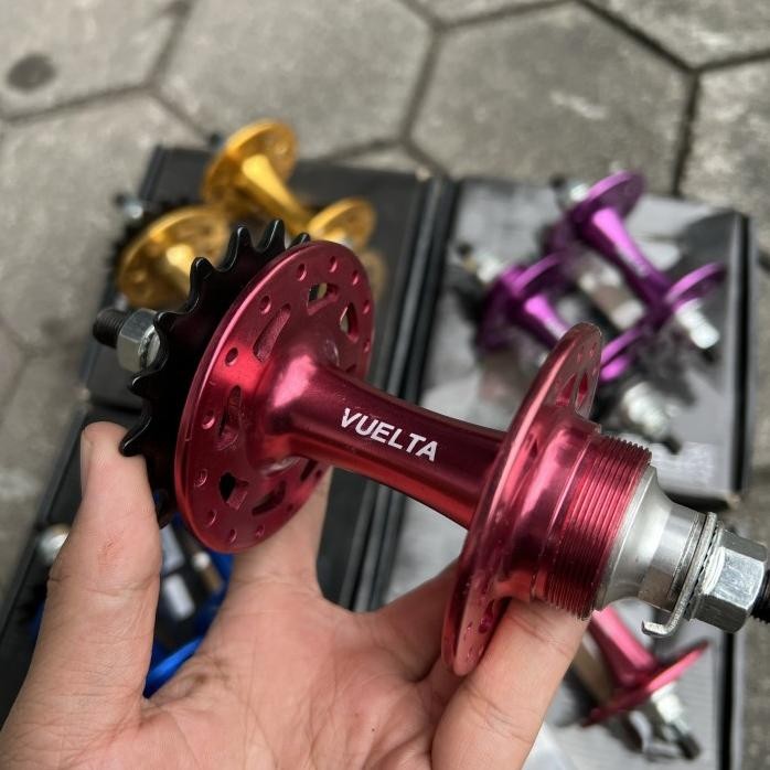 Part Sepeda Hub Freehub Fixie 32 Hole Vuelta Doltrap Bearing Flip Flop Cog Lock 17T Taiwan