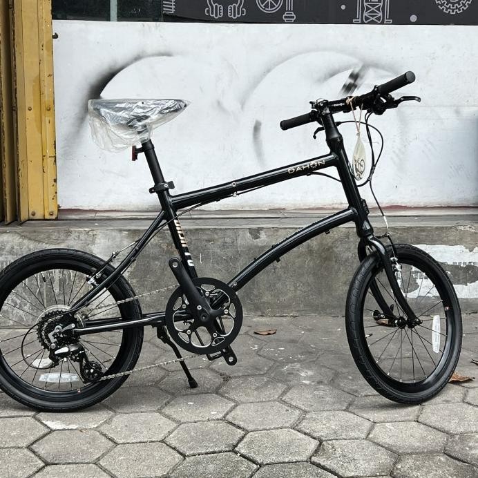 Part Sepeda Dahon Dash P8 New Original Baru 8 Speed Minivelo Lipat Folding Lock Jaw Black Sepeda Min