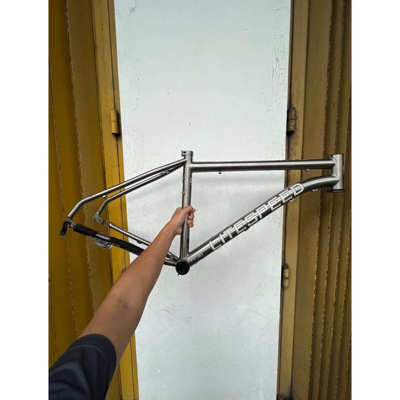 Part Sepeda Frame Mtb 29 Titanium Litespeed Kuwa Original 29Er Mtb 29 Bahan Titan Pf30 Flatmount Ku 