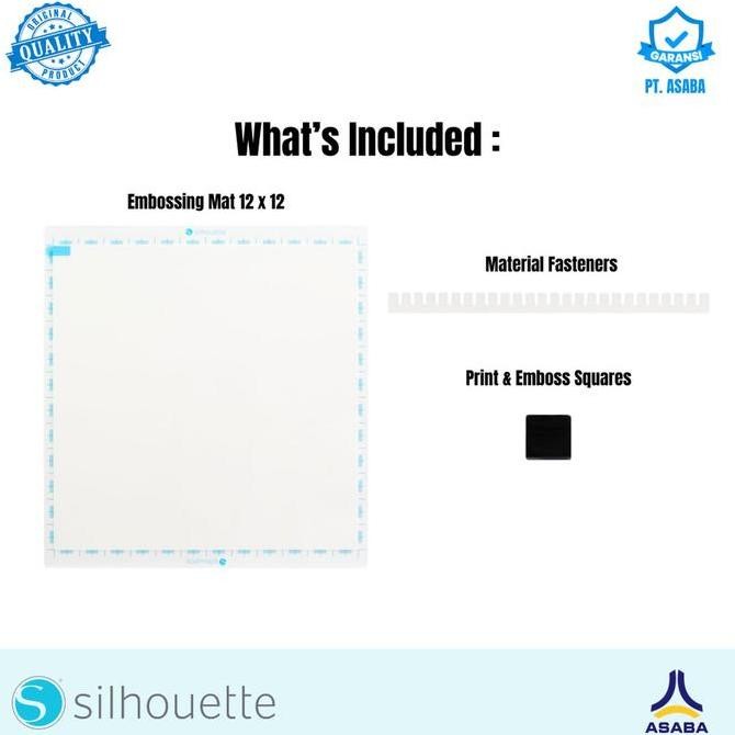 

Promo Silhouette Embossing Mat Ukuran 12 x 12 Alas Potong Emboss 30 cm Kompatibel Curio 2 Cameo 5 Plus Material Fasteners Print Emboss Squares COD