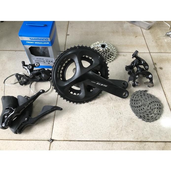 Part Sepeda Group Set Shimano 105 R7000 Brifter Used Mint Condition