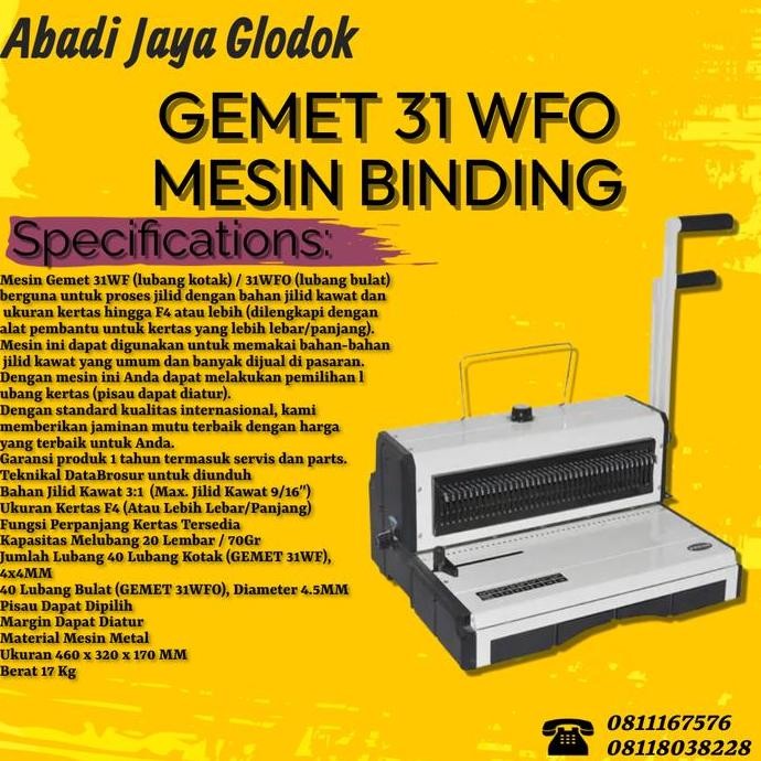 

Promo GEMET 31 WFO BINDING COD