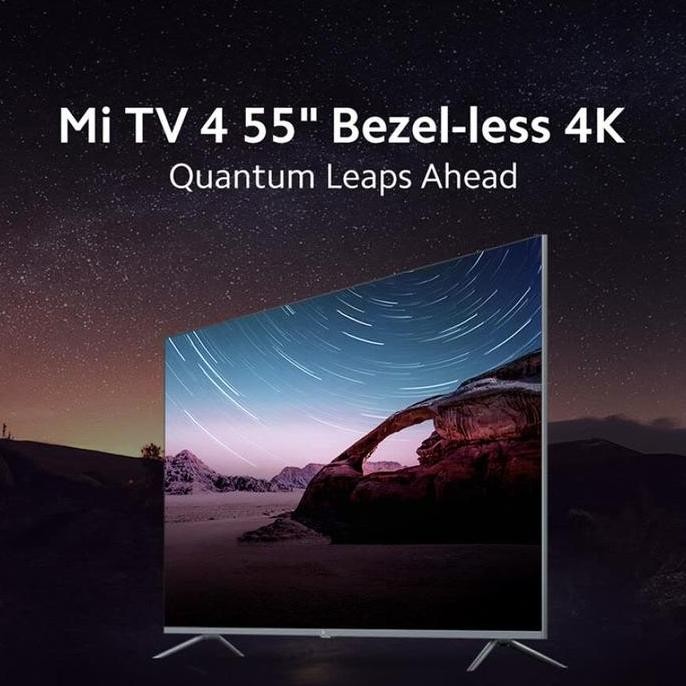 Xiaomi Mi TV 4 55 Inch Bezel-less 4K Smart TV with QLED Display