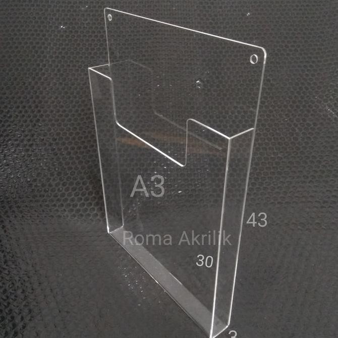 

TERBARU - Akrilik A3/tempat brosur gantung