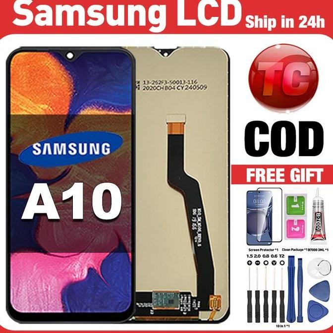 Original Lcd SAMSUNG A10 fullset ori asli Layar hp touchscreen Sentuh Versi Tinggi COD