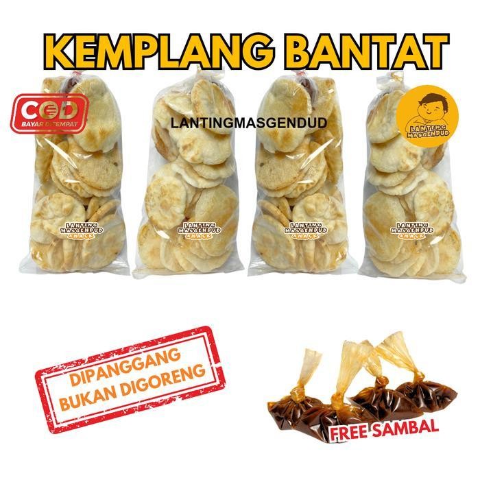 

SEDIA! Special Kerupuk Kemplang Bantat Panggang - Cemilan Gurih Ikan Panggang Free Sambal Pedas Manis Food Snacks Ori!!