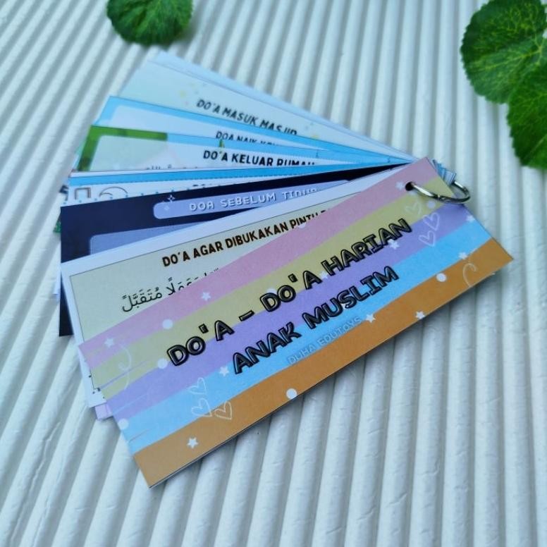 FLASH CARD ALFABET / ANGKA / HIJAIYAH / DO'A-DO'A / BACAAN SHALAT / TAJWID DiM