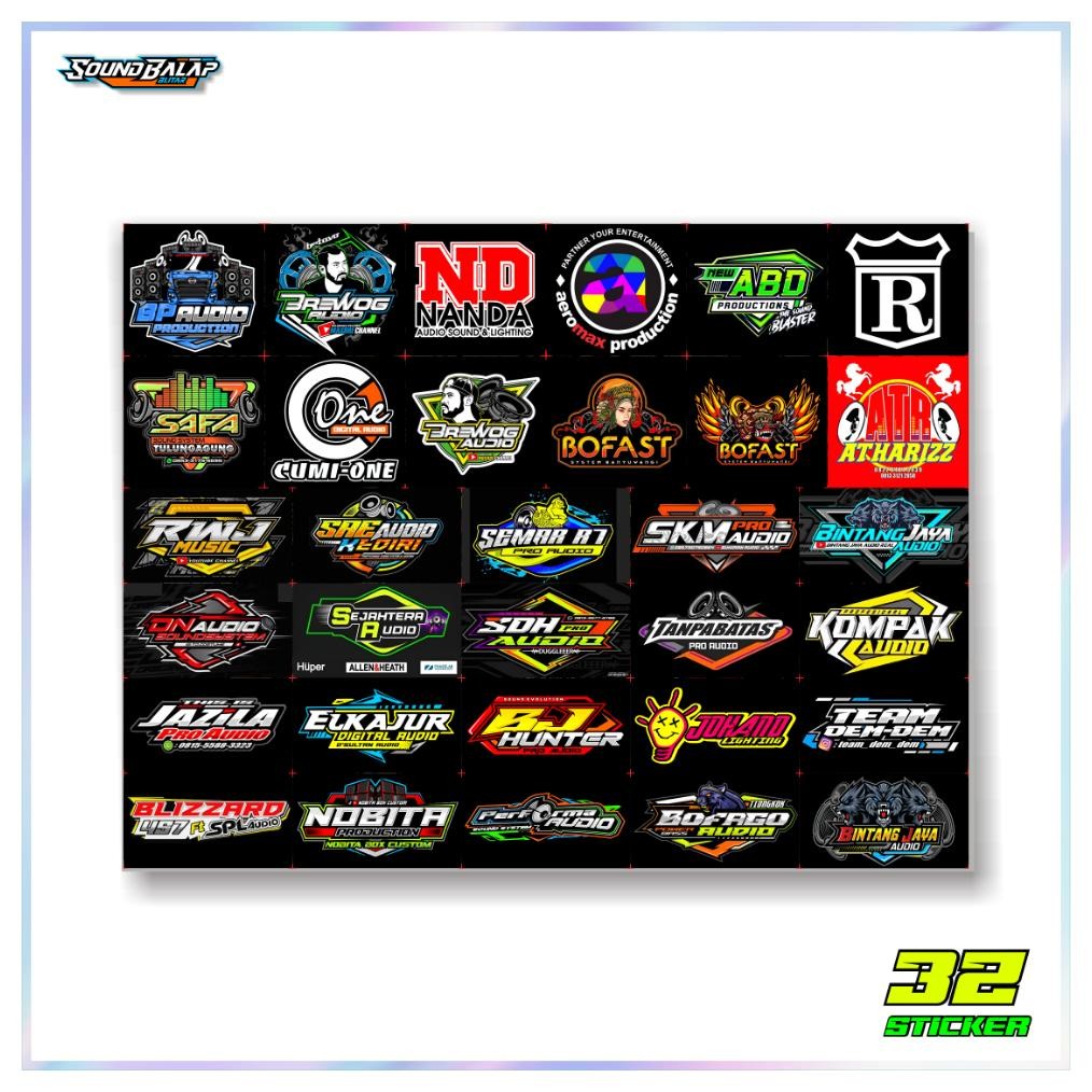 

-Stok Baru- Stiker Sound System Vynil Doff Jeruk Anti Air - Isi 28/25/26/31/32 - Brewog Brengos K5 Maximal Hrj Riswanda Az99