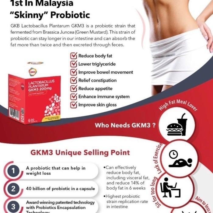 gkb lactobacillus plantarum suplemen pelangsing Ori